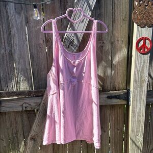 Pink Sleeveless Tank Top
